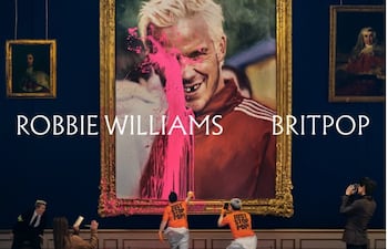 Imagen compartida por Robbie Williams en sus redes sociales para anunciar el lanzamiento de "Britpop", su nuevo álbum, que se publicará en el segundo semestre del año.