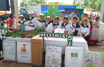 Del cierre del programa Ñe'êry participaron siete instituciones educativas de Tacuara, distrito de Santaní