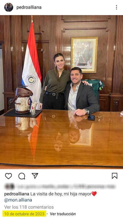 Padre e hija reunidos tras el millonario aumento de salario para Montserrat Alliana