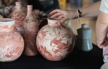 Jarrón de cerámica.