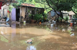 Las intensas lluvias afectaron a familias del barrio San Francisco.