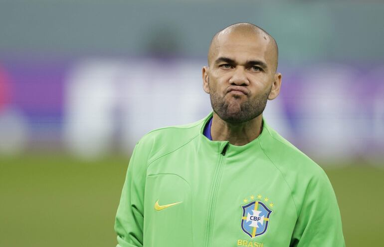 Dani Alves, 40 años, ex jugador de la selección brasileña de fútbol.