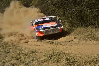 El VW Polo GTI R5 de Agustín Alonso y Fabrizio Chiriani en el Rally del Chaco 2023.