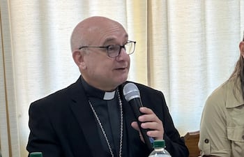 Obispo de la Diócesis de Encarnación, Monseñor Francisco Javier Pistilli.