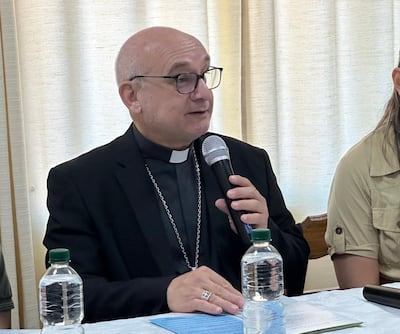 Obispo de la Diócesis de Encarnación, Monseñor Francisco Javier Pistilli.