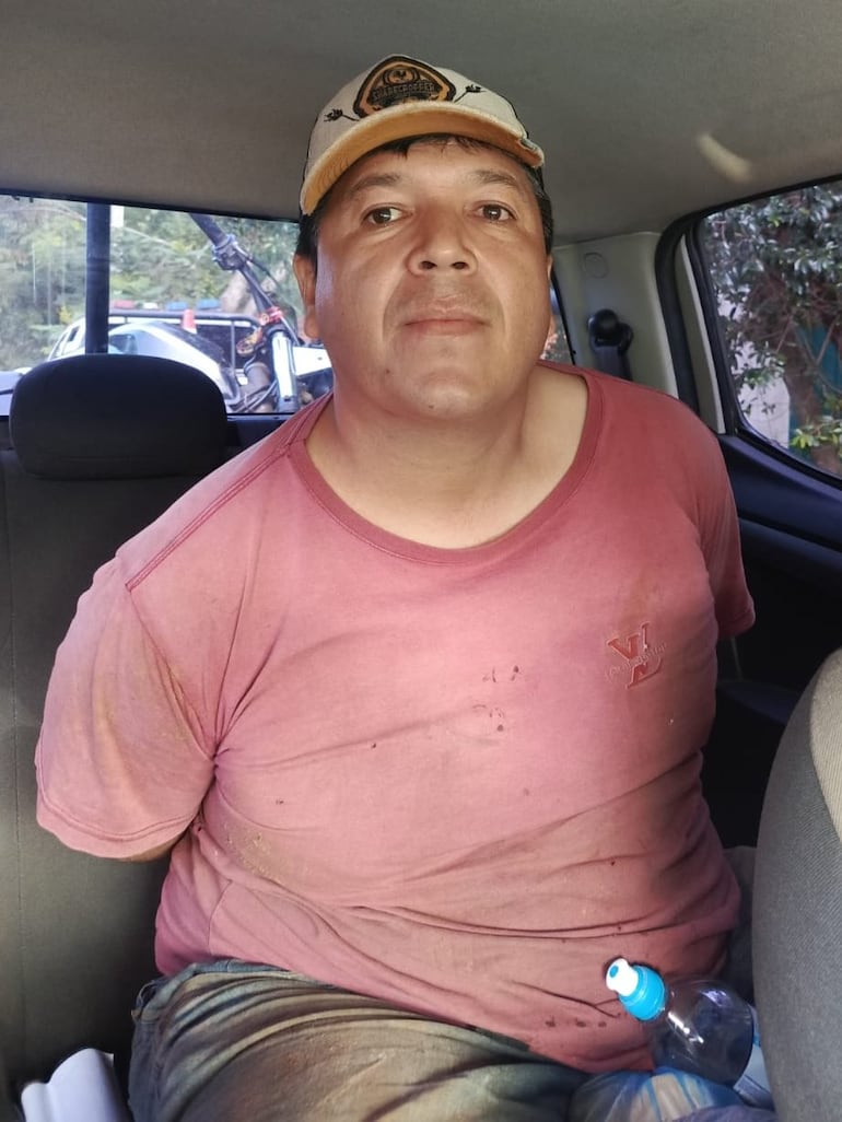 Carmelo Rodrigo Fretes Ortega, capturado en Itauguá por el asalto fatal en Ñemby.
