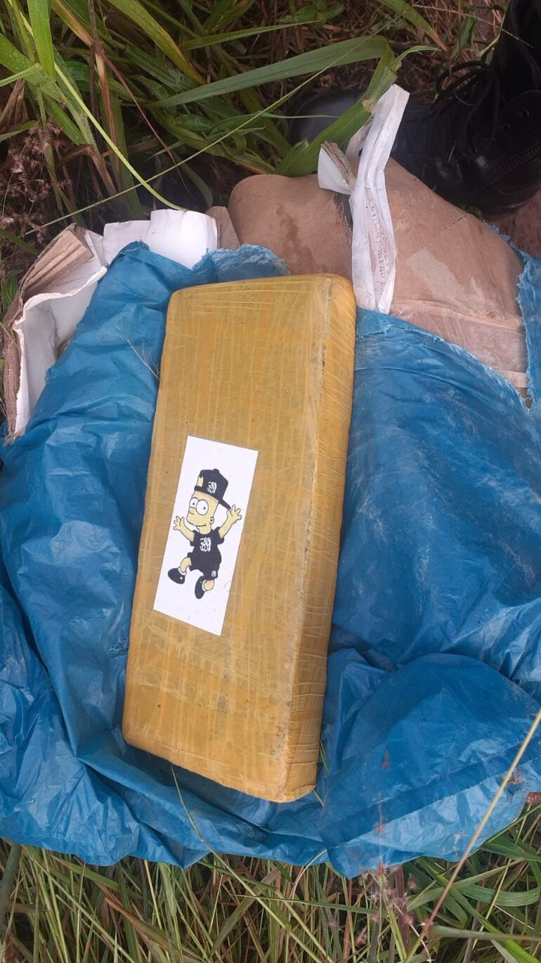 Los panes de marihuana tenían impregnados la imagen del personal "Bart Simpson". 