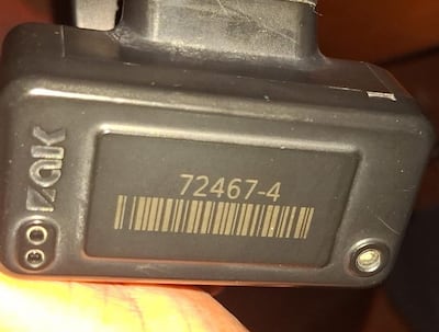 El dispositivo electrónico encontrado en la terminal de ómnibus de Ciudad del Este.