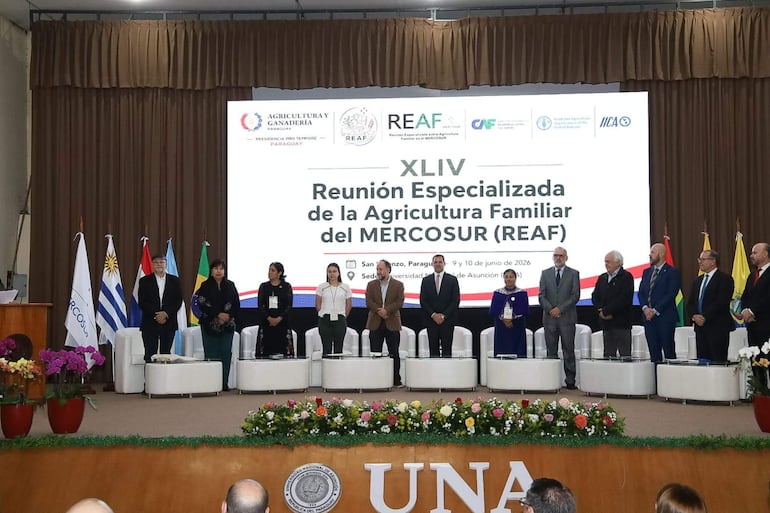 Ceremonia de apertura de la XLIV Reunión Especializada de la Agricultura Familiar (REAF) realizada en Paraguay.