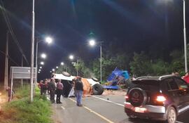 Imagen de archivo: así quedaron los vehículos tras el accidente protagonizado por el hijo del exsenador Blas Llano, Santiago Llano.