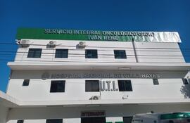 Fachada del Hospital Regional de Villa Hayes.