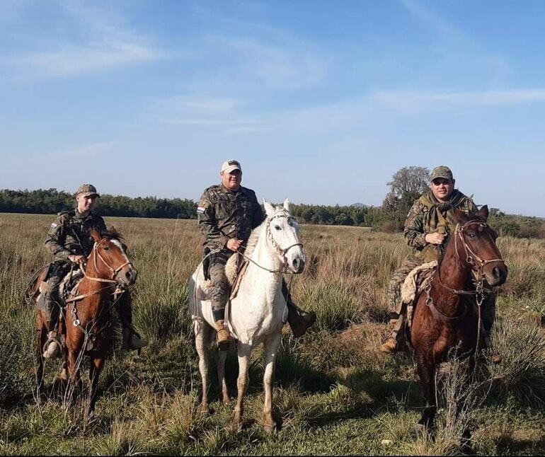 La Brigada de Lucha contra el Abigeato realizó un intenso rastrillaje para dar con los animales desaparecidos en Mbuyapey.