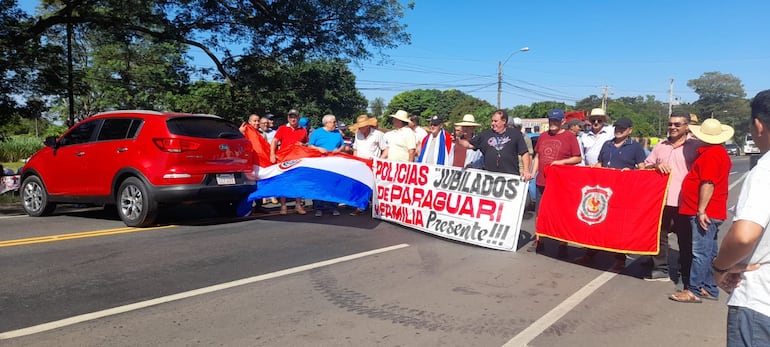 Los policías jubilados se declaran en alerta constante en Paraguarí.