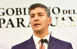 Imagen ilustrativa: el presidente de la República, Santiago Peña.