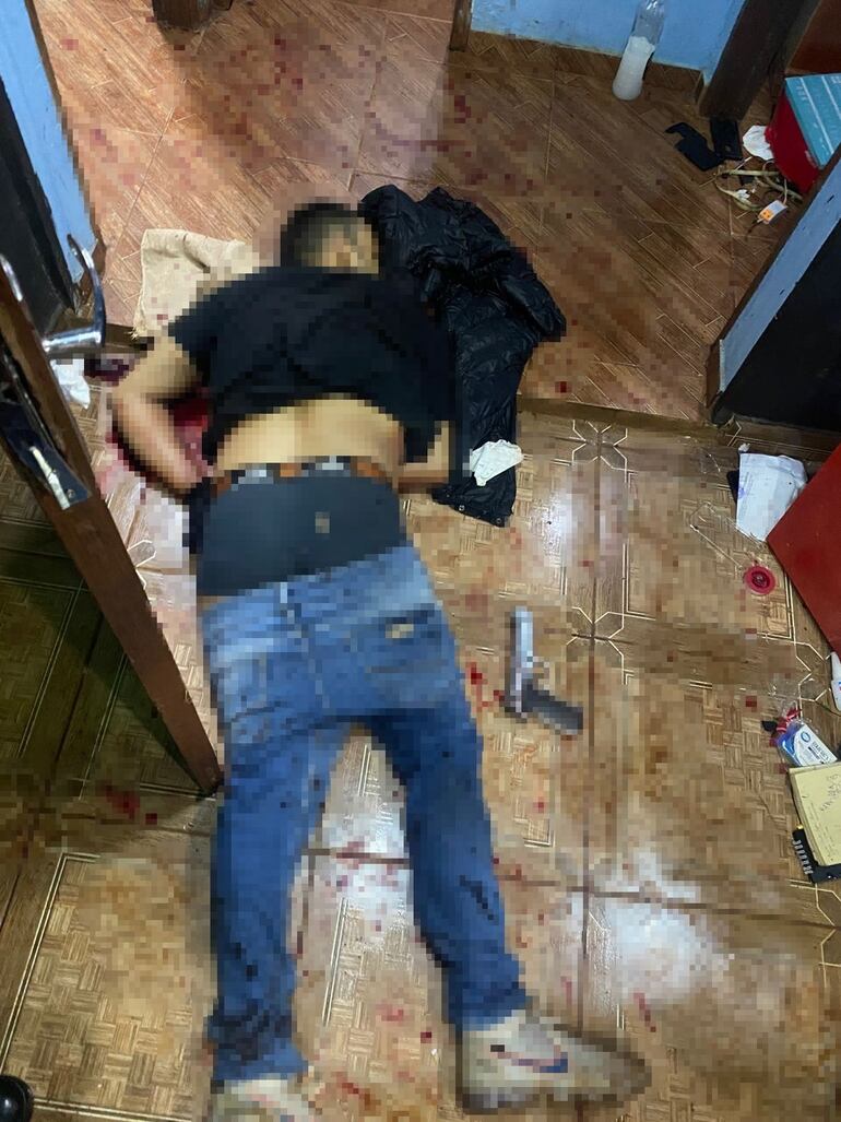 El delincuente abatido en el intento de asalto domiciliario en Presidente Franco.