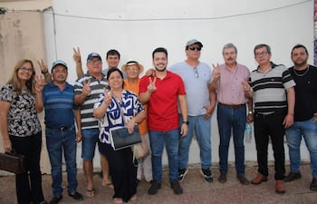 Los integrantes de la nueva comisión directiva de la Junta de Saneamiento que será proclamada en 15 días.