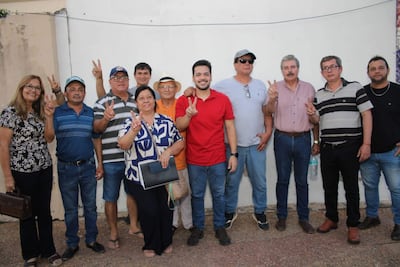 Los integrantes de la nueva comisión directiva de la Junta de Saneamiento que será proclamada en 15 días.