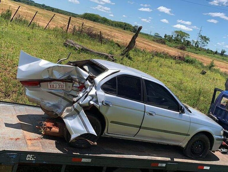 Otro hecho de accidente de tránsito por culpa de los baches en la zona de Guajayvi. 