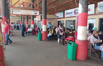 De a poco va en aumento la presencia de pasajeros en las diferentes Terminales de ómnibus.