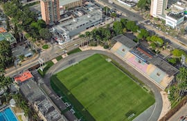 Estadio Misael Delgado de Valencia, sede del partido entre Universidad Central de Venezuela y Santos, por la Copa Sudamericana.