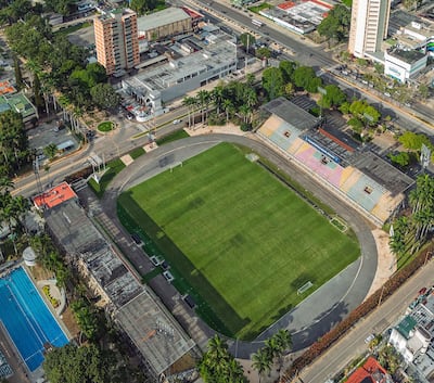 Estadio Misael Delgado de Valencia, sede del partido entre Universidad Central de Venezuela y Santos, por la Copa Sudamericana.