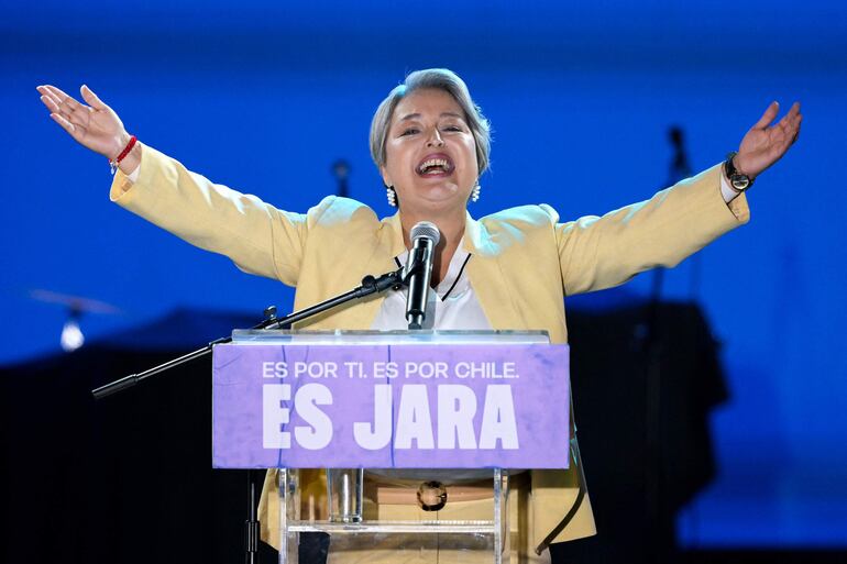 Jeannette Jara, candidata presidencial chilena. 