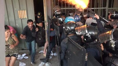 Un pelotón de la FOPE había ingresado a la armería de la cárcel de Tacumbú para evitar que los reclusos se apoderen de las armas.