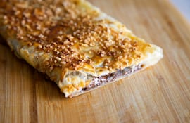 Hojaldre de chocolate.