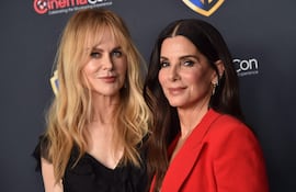 Nicole Kidman y Sandra Bullock, juntas en CinemaCon en Las Vegas. (Chris Delmas / AFP)