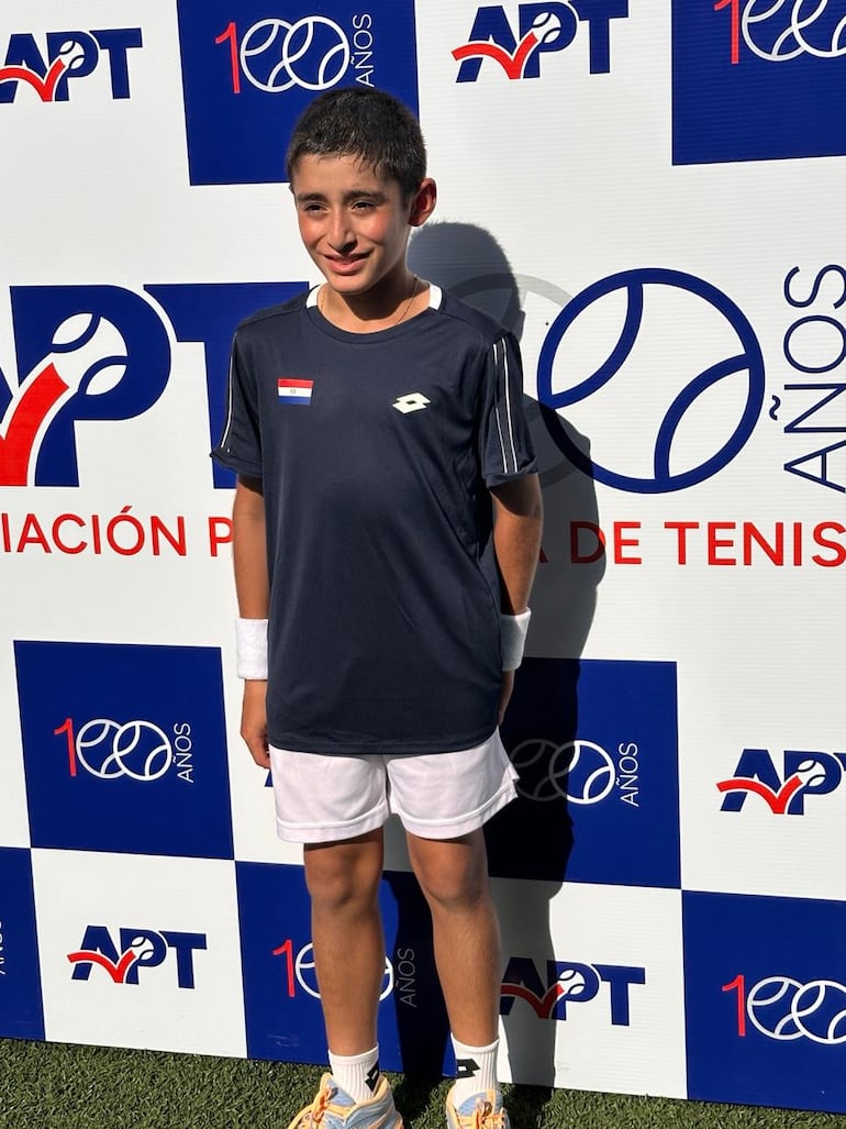 El tenista Alex Recalde, oriundo de Quiindy.
