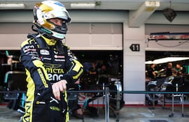 Joshua Duerksen, momentos antes del inicio de la carrera sprint. Mañana partirá séptimo en la feature race.