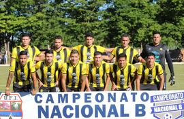 Formación de Guaraní de Fram, que será local contra Deportivo Salto del Guairá.