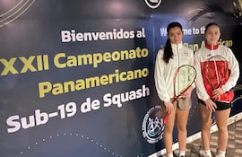 Fiorella Gatti y Nicole Krauch toman parte del Panamericano U19 de Squash en San Salvador.