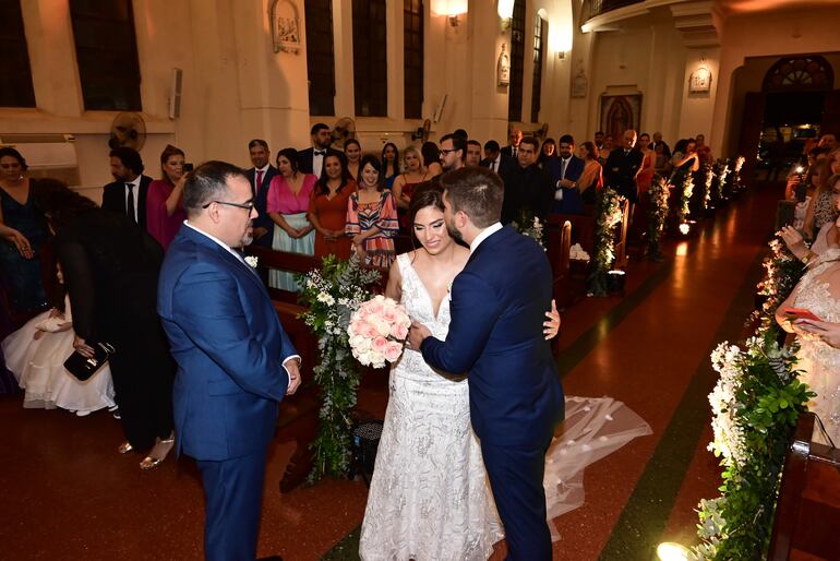 El encuentro con el novio.