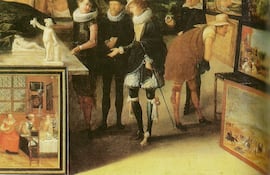 "La galería de arte de Jan Snellinck en Amberes", por Hieroniymus II Francken, 1621.