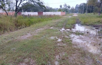 El clima vuelve a exponer las carencias de siempre en la capital de segundo departamento, San Pedro de Ycuamandyyú