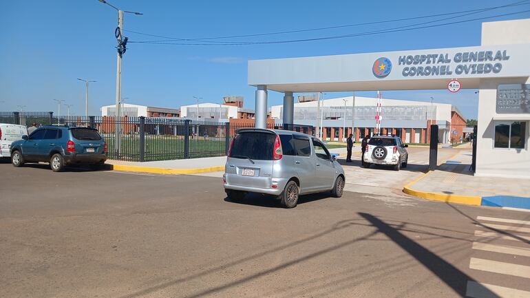 Fachada del Hospital General de Coronel Oviedo. 