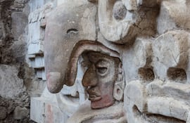 Fotografía cedida este viernes por la Secretaría de Cultura: se observa parte de una tumba zapoteca en el estado de Oaxaca (México).