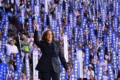 Kamala Harris, vicepresidenta de los Estados Unidos y candidata a la presidencia.