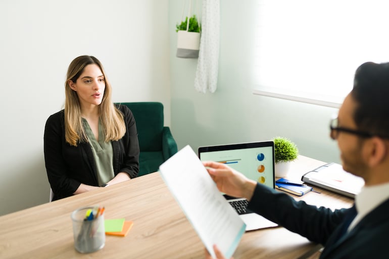 Entrevista de trabajo.