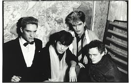 Viktor Tsoi (segundo desde la izquierda) con el grupo Kino en 1985. Fotografía de Natasha Vasilyeva.