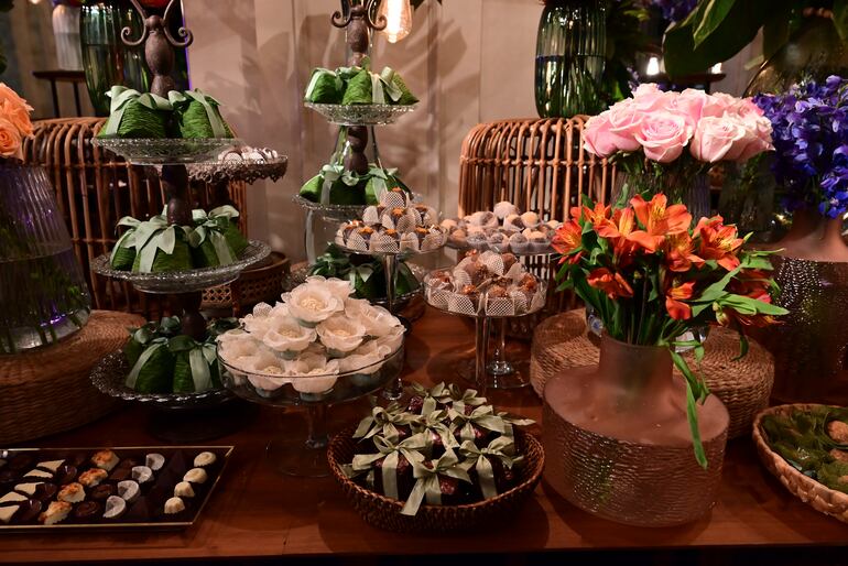 Los dulces y el candy bar fue organizado por La Oma.