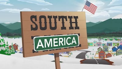 South Park ironiza y cambia de nombre a South America.