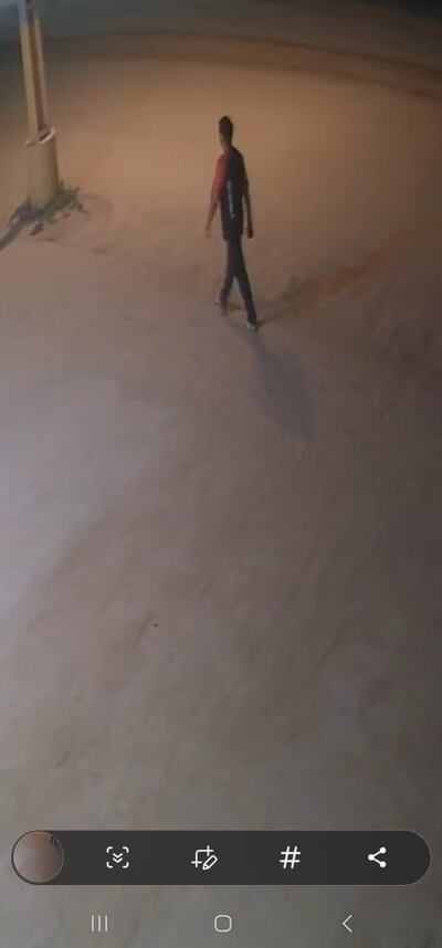 Imagen del circuito cerrado del caso del adolescente asesinado en Boquerón. (gentileza).