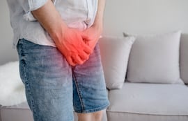 Concepto de cáncer de próstata.