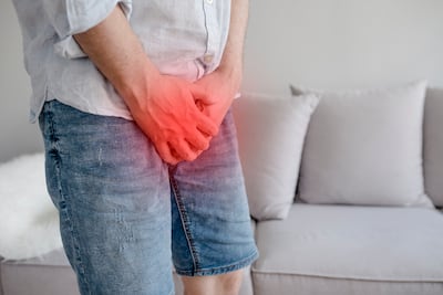 Concepto de cáncer de próstata.