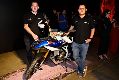 Emiliano Remonato, gerente de Marketing del Grupo Garden, y Felipe Vallejo, brand manager de BMW Motorrad.