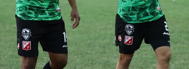 Logotipo publicitario del gimnasio "Team Force" de José Estigarribia, por el cual se abonó la suma de G. 100 millones.