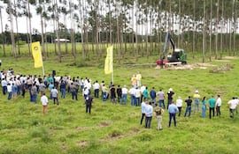 La dinámica de maquinarias fue una novedad en esta edición de la Jornada Forestal.