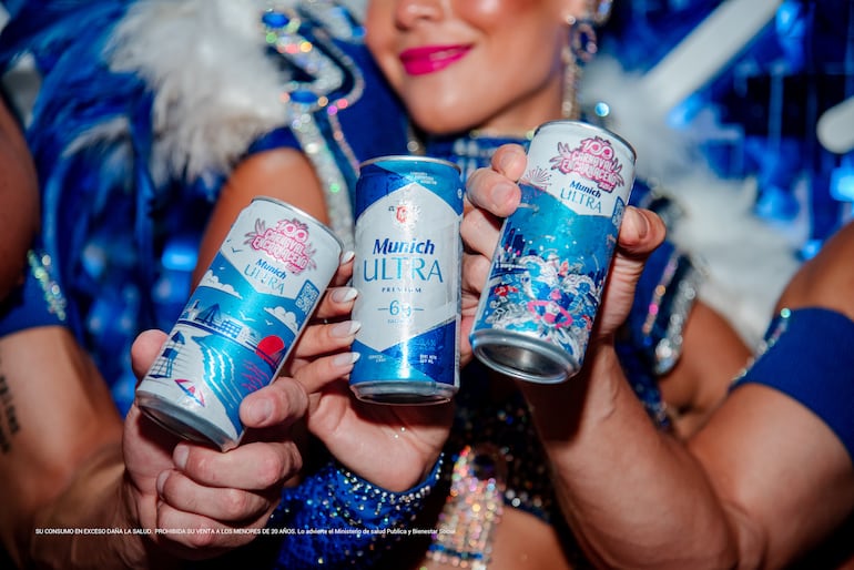 Las latas edición limitada de Munich Ultra rinden homenaje a Encarnación y al espíritu festivo del carnaval.